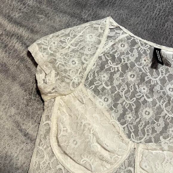 H&m lace coquette crop top - Picture 2 of 6